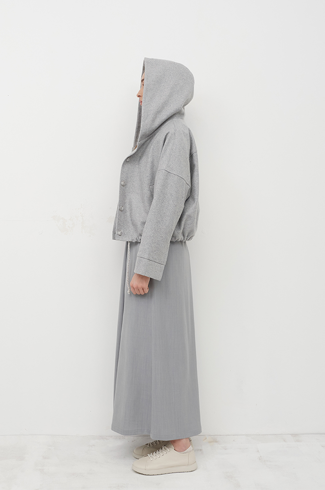 Штани хакама вовна світлий сірий (БР93/2)